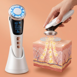 Masażer EMS do twarzy 7 w 1 — mezoterapia, lifting, foton LED | FitbyMed 7