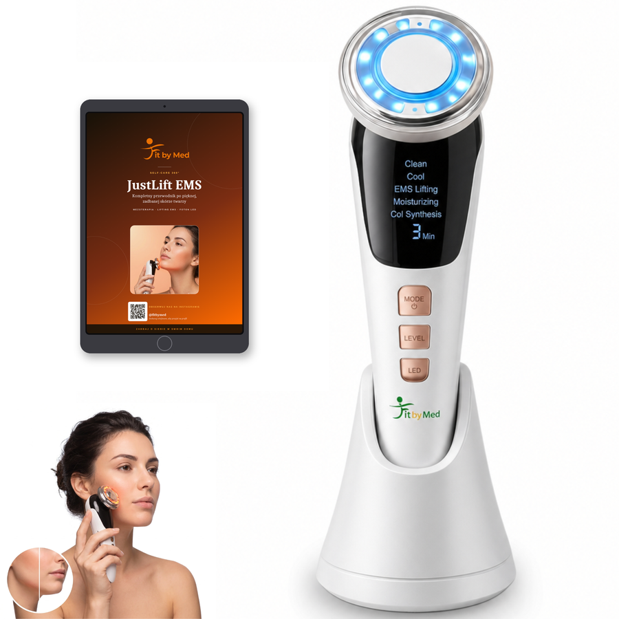 Masażer EMS do twarzy 7 w 1 — mezoterapia, lifting, foton LED | FitbyMed